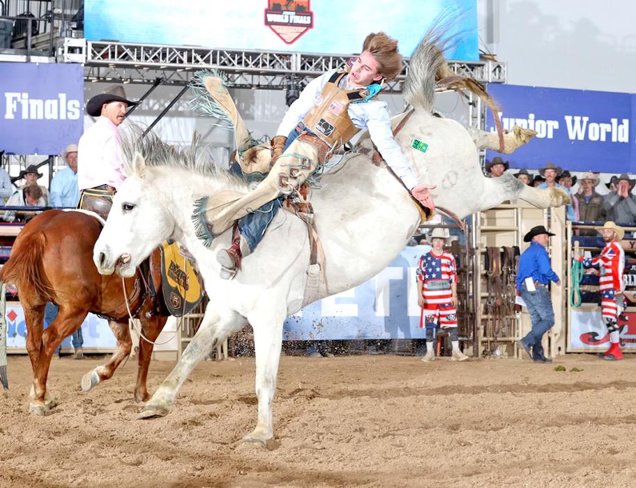 (Submitted photo) Weborg won reserve world champion in the Novice division in bareback at the Jr. World Finals in Las Vegas, December 10-14, 2024.