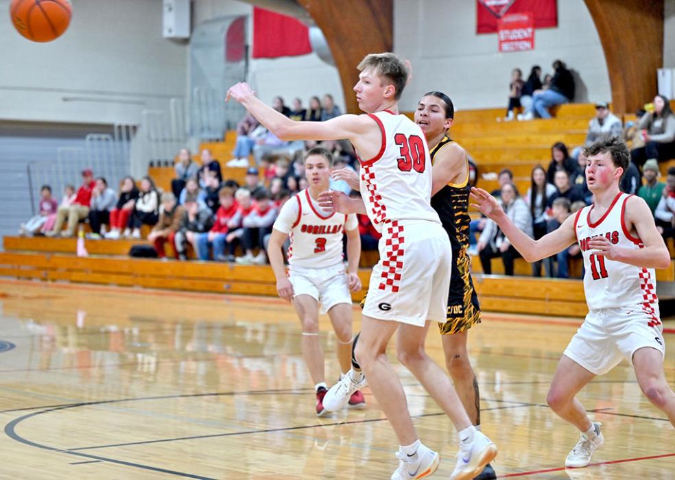 Colt Keiser had a standout performance against AC/DC at home on Tuesday night, scoring ten points and grabbing six rebounds. (Photo by Calli Jo Photography)