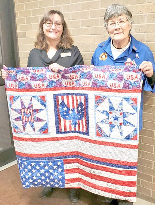 Patriotic quilt raffle winner announced