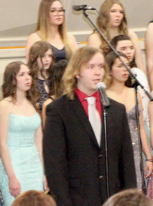 Senior Christian Spann received the Choral