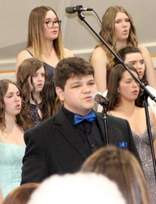 Senior Christian Spann received the Choral