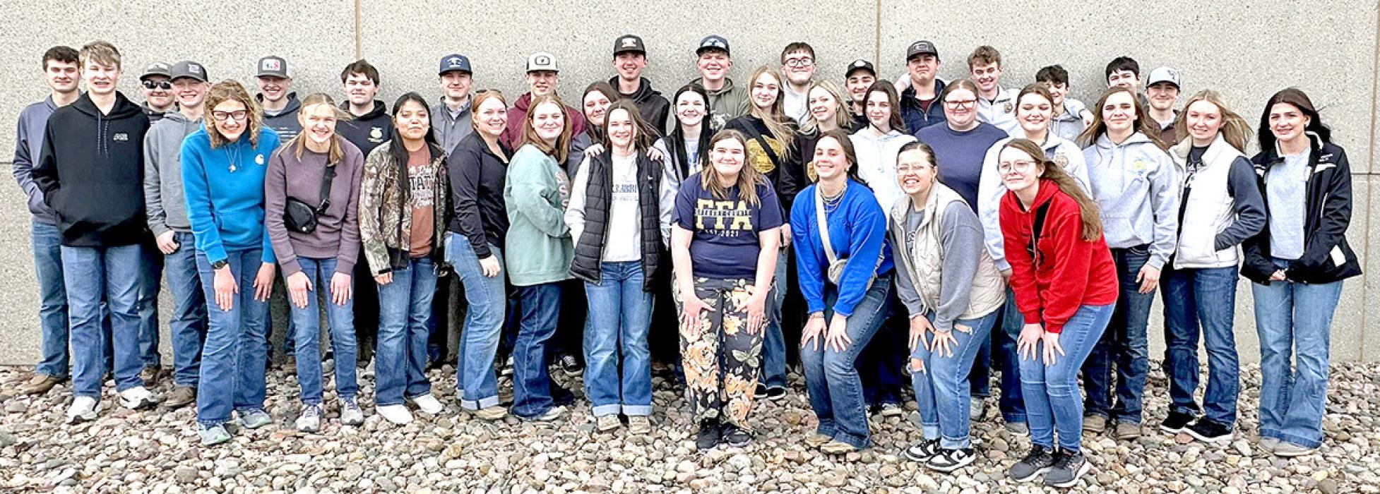 Gregory County FFA members participated in their first contest of the season on March 3, 2025 in Bridgewater.