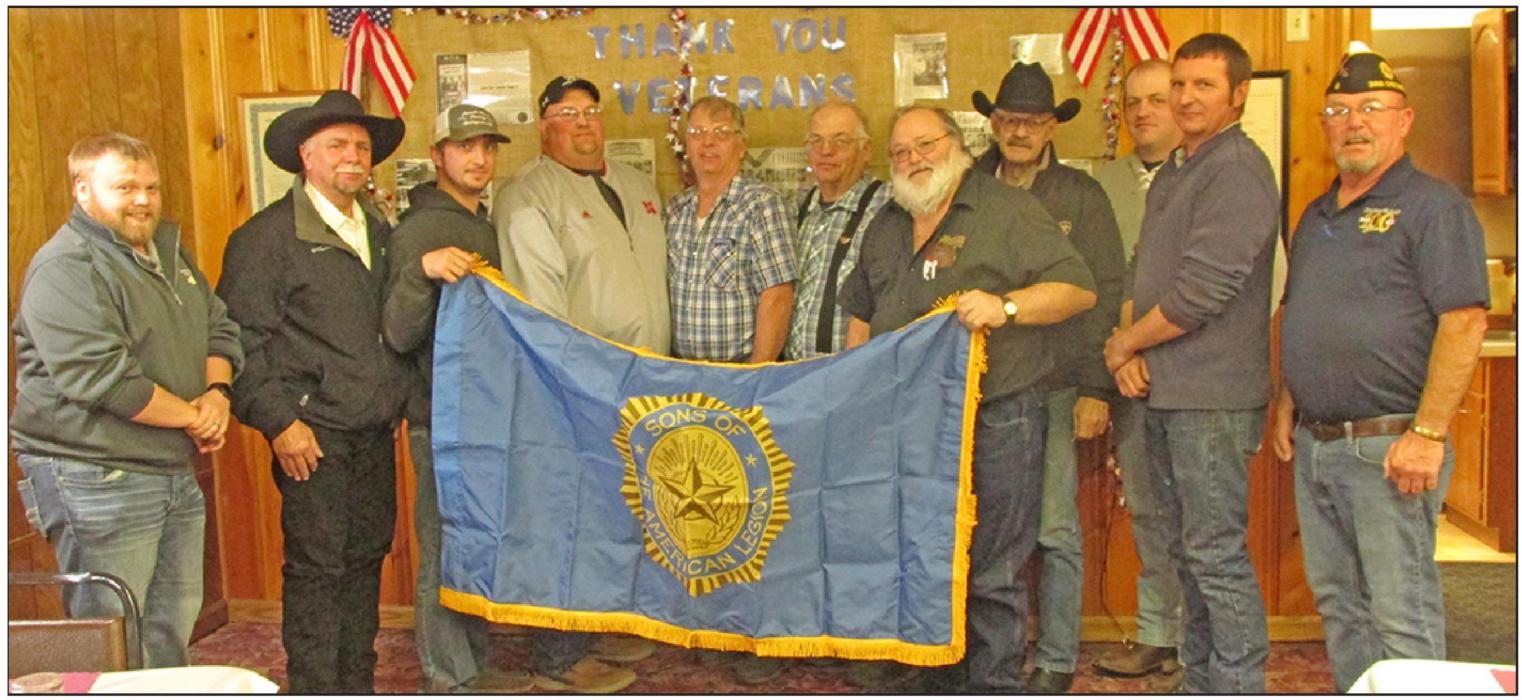 Sons of American Legion Sons of the American Legion receive charter and flag gun raffle winner announced