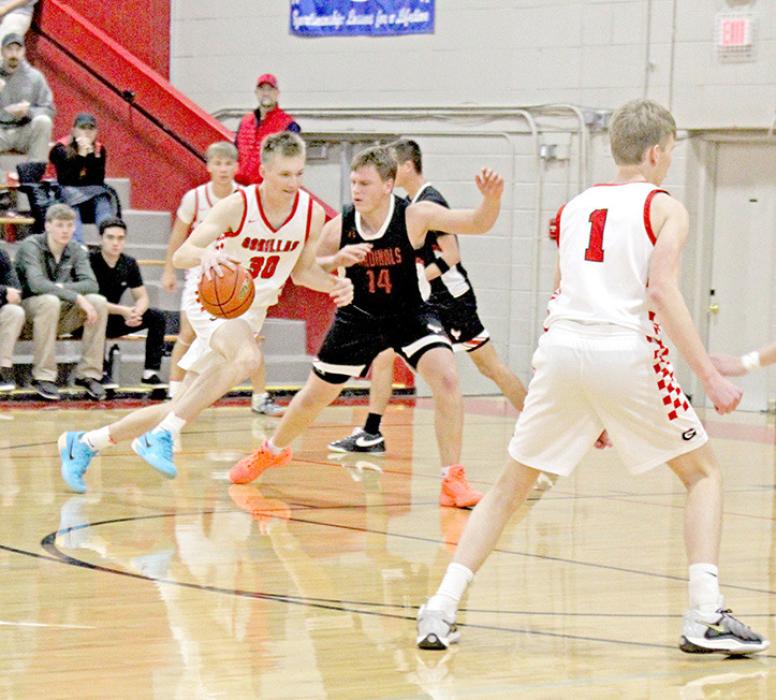 Colt Keiser contributed seven points in Gregory’s loss in their season opener against St. Mary’s. (Photo by Maya Hull)