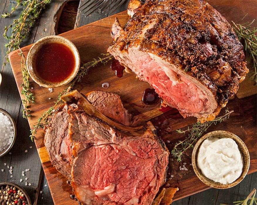Prime rib is a pricey choice, but when prepared well, can’t be topped. Serve au jus or with a horseradish sauce to amp up the flavor.