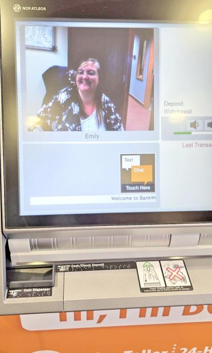 When users choose the interactive option, a live person from one of BankWest’s offices will appear on the screen.