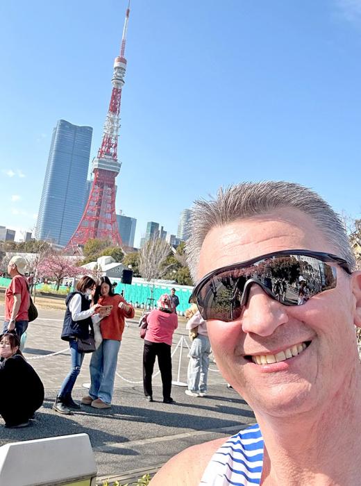Tokyo Tower, Japan’s version of the Eiffel Tower in France is shown here in the background. (Submitted photo)