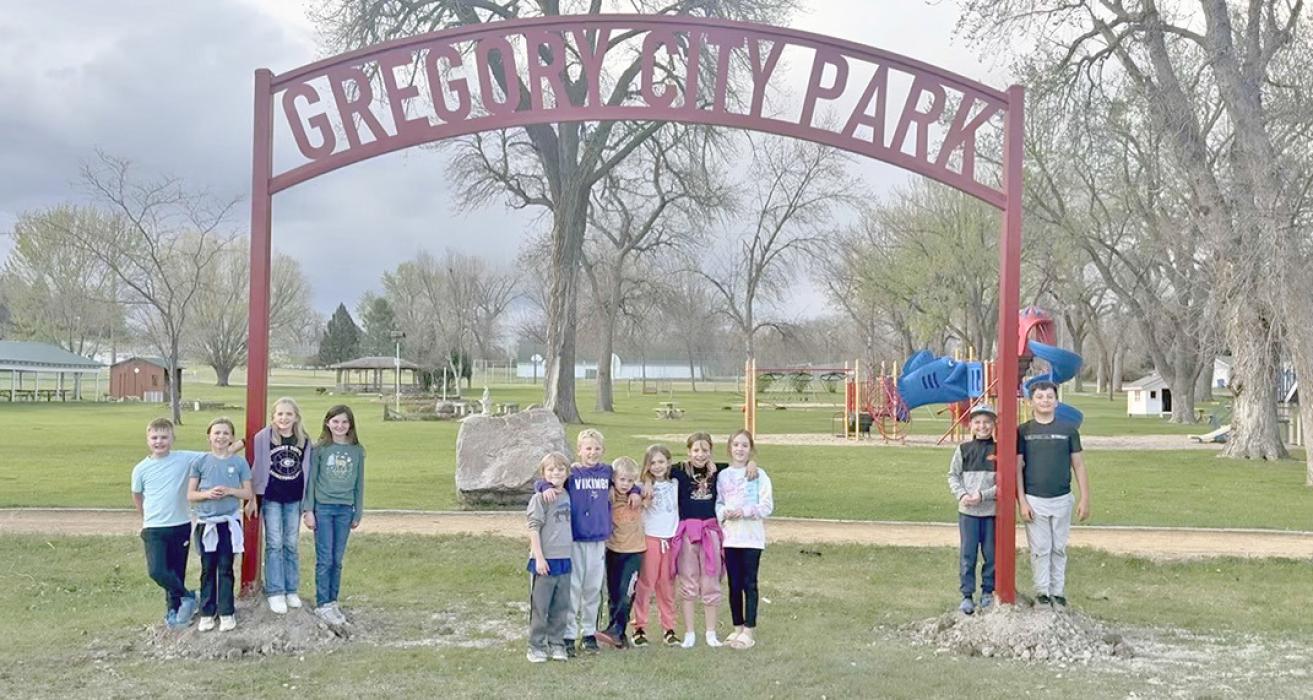 Gregory City Park now has a sign
