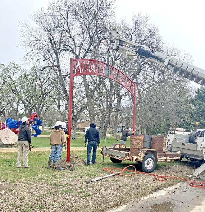 Gregory City Park now has a sign