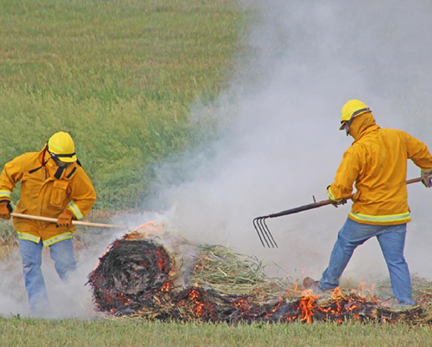 Gregory Volunteer Fire Dept. responds to two baler fires