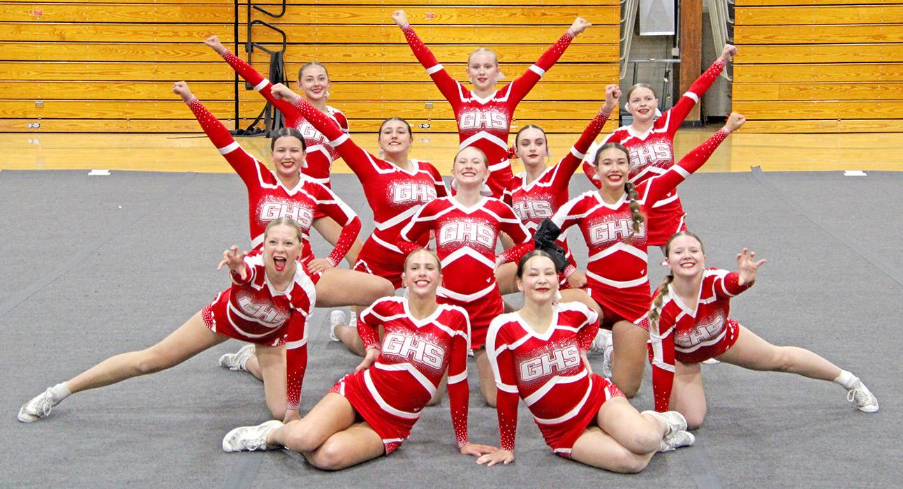 The Gregory cheer & dance team will compete in the state contest in Watertown on Friday, October 24, 2025.
