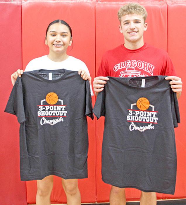 Mahpiya Irving, of AC/ DC with 16 pts. and Hayden Sprik, of Platte/Geddes with 17 pts. were the winners of the 3-point contest.