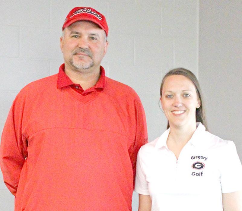 WILSON SANTIAGO GOLF COACH BRITANY REBER ASSISTANT GOLF COACH