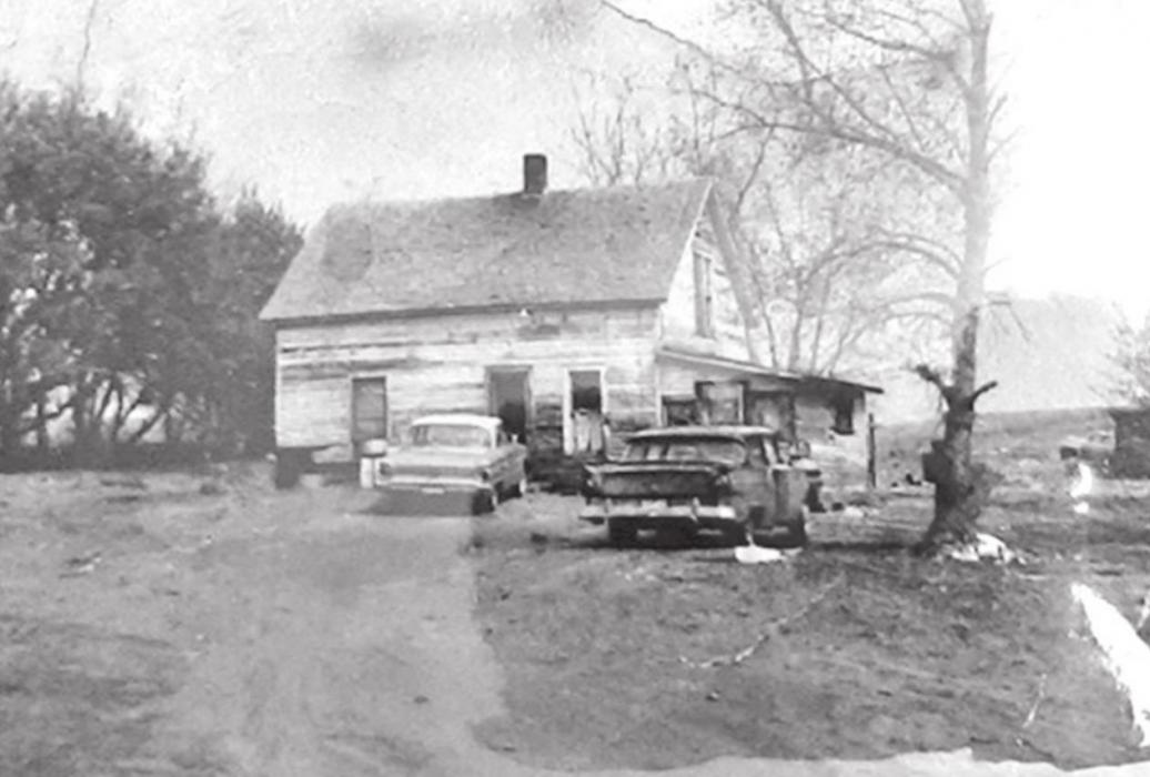 This is the two-story house where the family lived when the last five children were born. The upstairs was one long room, divided by a curtain to separate the boys from the girls.