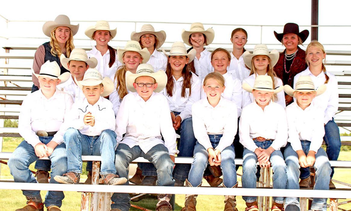 Participants are pictured back row, l to r; Hailey Haiar, Emily Diekmann, Brooklyn Bailey, Morgan Peck, Shyanne Williams, and Kacy Goehring. Middle row, l to r; Paxton Coburn, Lauryn Diekmann, Sadie Andrews, Milly Meyer, Lily Vomacka, and Shaylene VanZee. Bottom row, l to r; Beck Andrews, Liam Sutton, Rylen Coburn, Everly Veskrna, Ainsley Diekmann, and Lainee Beck.