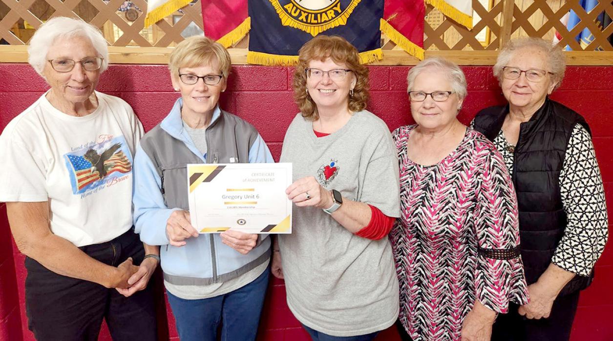 Gregory’s American Legion Auxiliary has occasions to celebrate ...