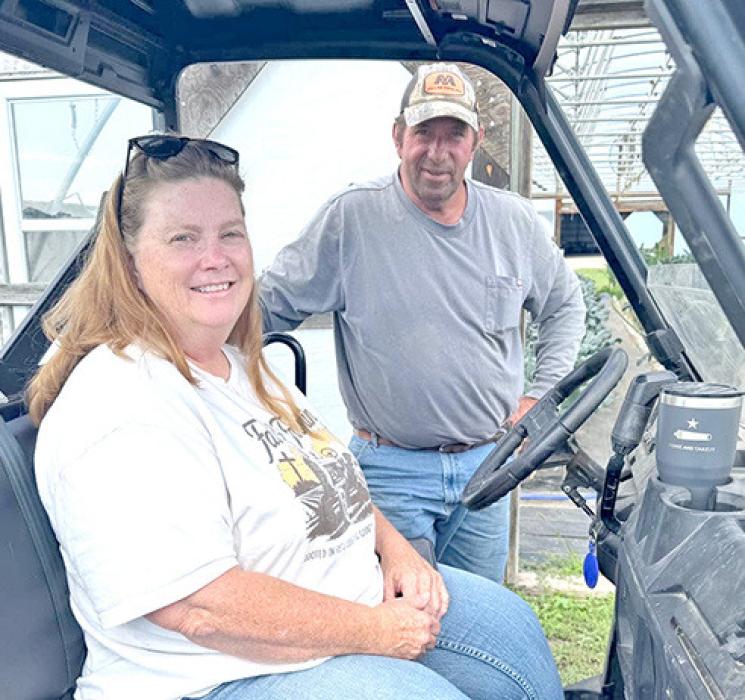 Peggy Martin and Bud Manke are co-owners of Cedar Creek Gardens near Okaton, S.D., shown on Sept. 22, 2025, and were among the first South Dakota farmers to use tunnel buildings to extend their growing season. (Photo: Bart Pfankuch / South Dakota News Watch)