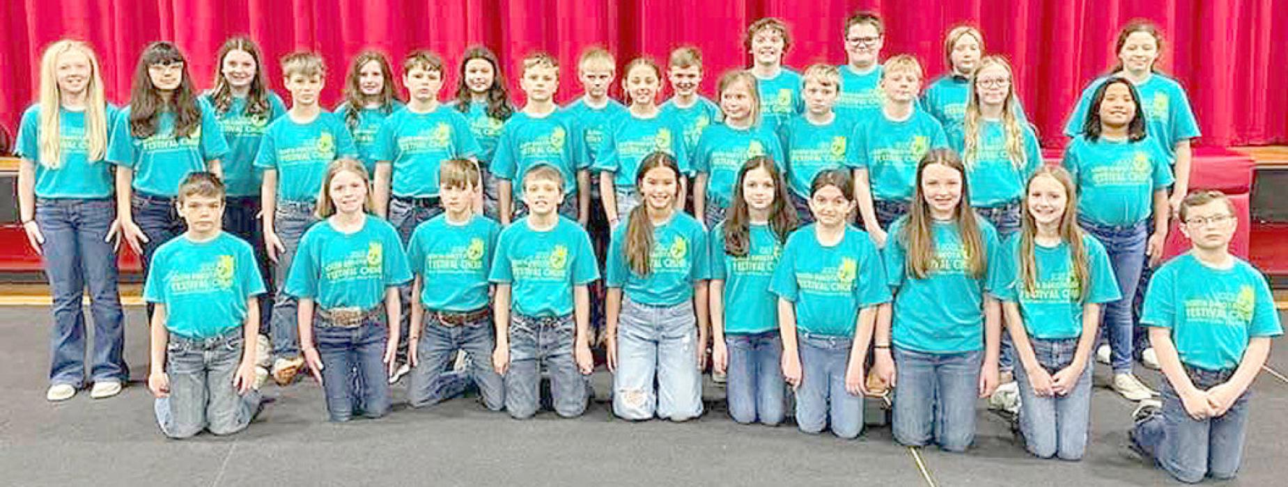 Thirty students from Gregory were among the participants in the Festival Choir. Accompanied by Colleen Murray, they performed Sisi Ni Moha by Jacob Narverud, Over My Head arranged by Podd and Podd, The Bird’s Courting Song arranged by Cristi Miller, All the Pretty Little Horses arranged by Brian Finley, and Going Down the Shore by Amy Bernon.