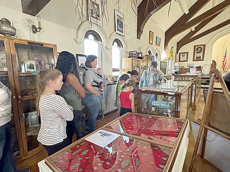 4-H members take a tour of the Gregory County Historical Society museum