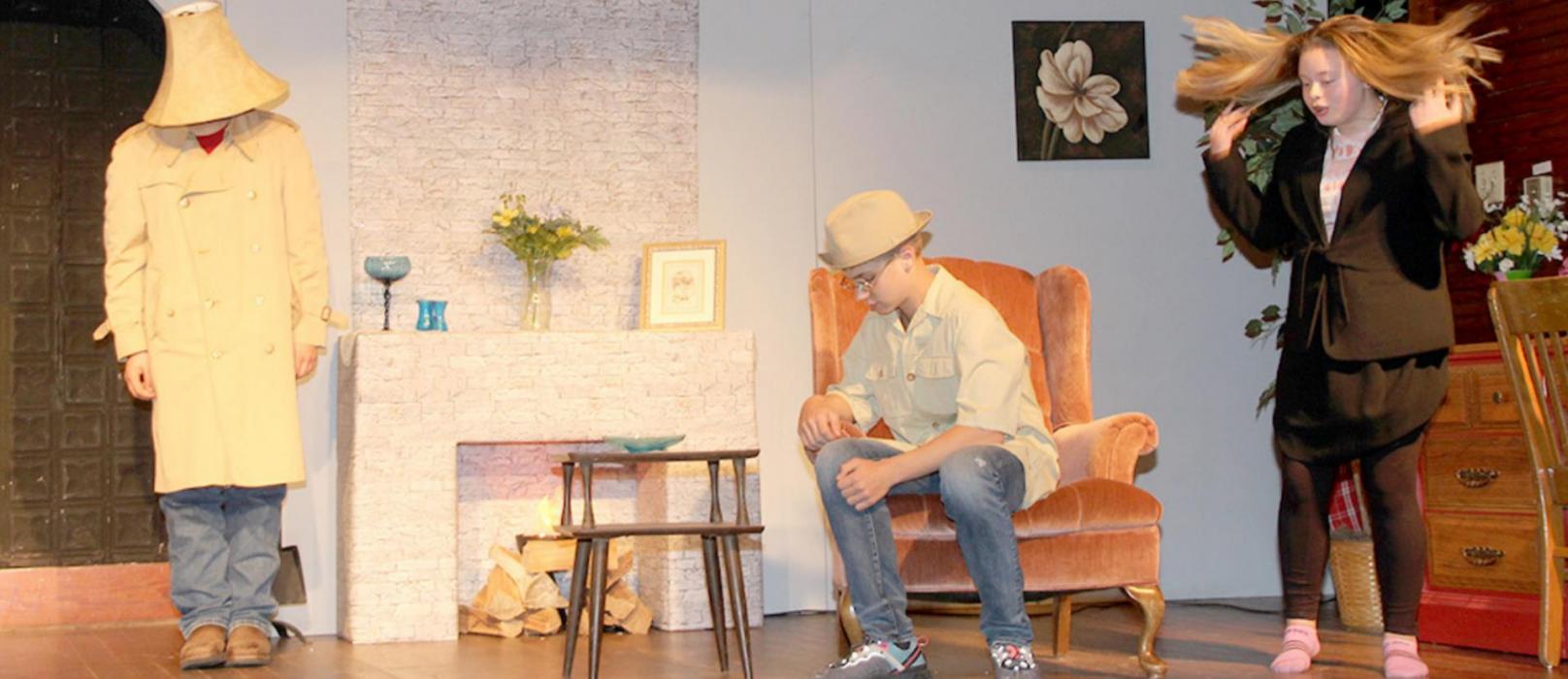 Join the Gregory Middle School students as they perform the The Crimson House Murder by Tim Kelly. A comedy play guaranteed thrills, chills and laughter. Three big nights Thursday, Friday and Saturday with each performance beginning at 7:30 p.m. (Photo by Morgan Painter)