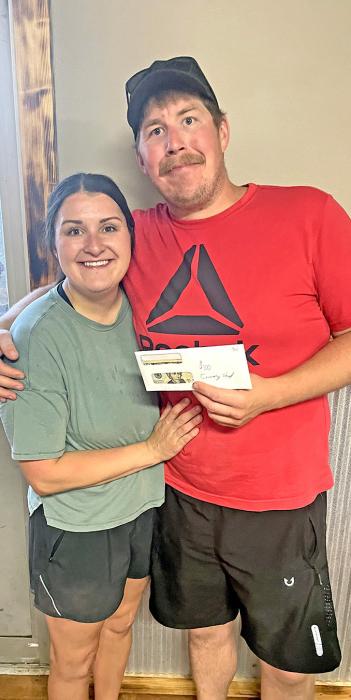 Courtney Opbroek and Chad Anderson won third place.