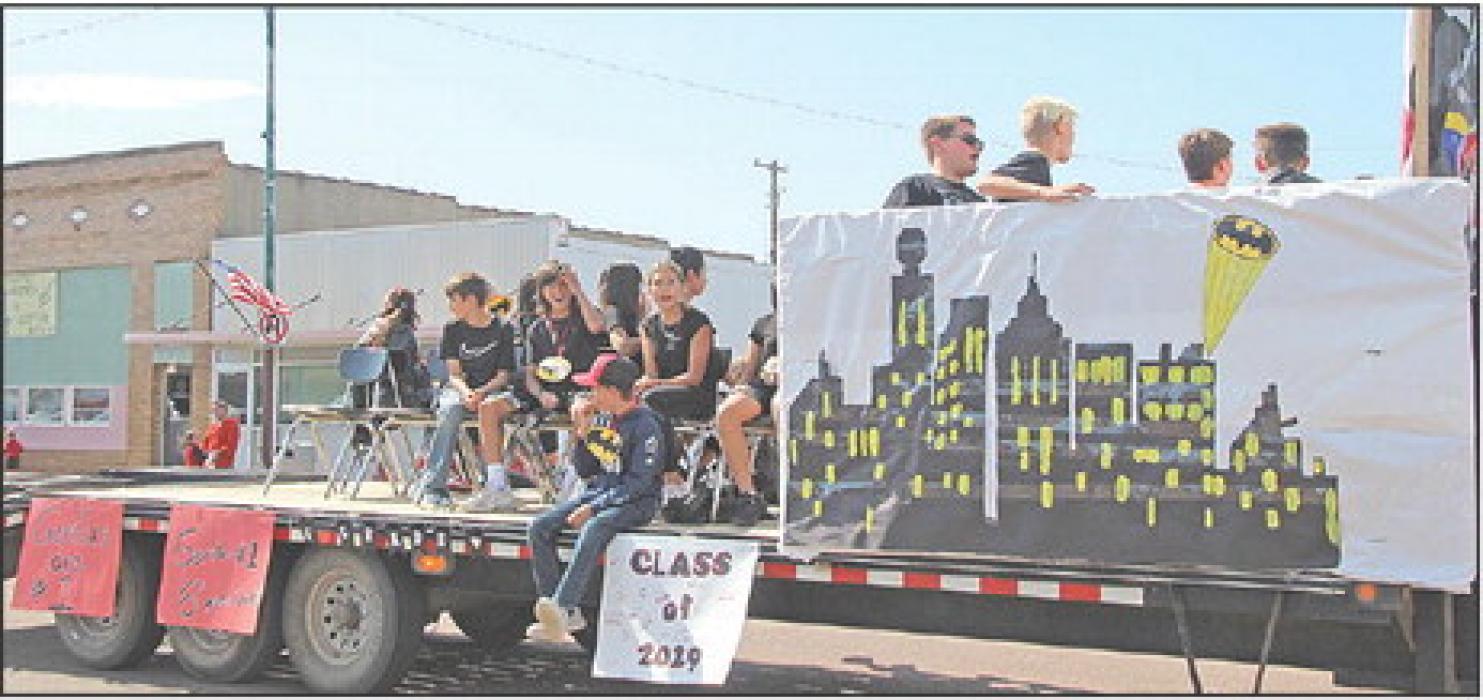 Second place went to the sixth grade class with their bat signal.