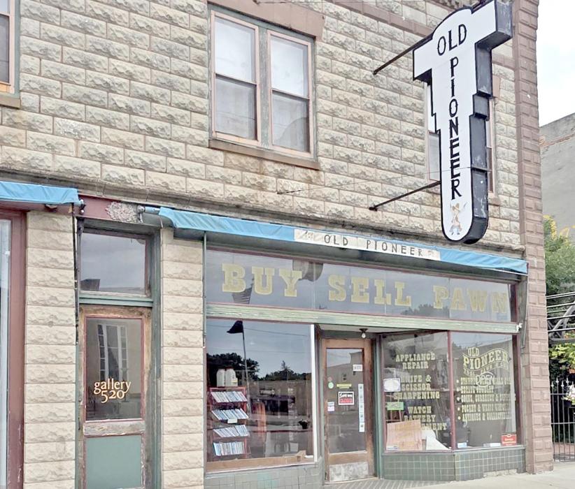 After an accident broke some of the windows of Old Pioneer, the openings have been boarded over for several years. New windows were installed recently, returning the building, which is listed in the National Registry of Historic Places, to its former glory.