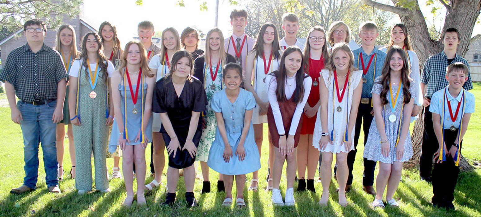 Gregory graduated 23 eighth graders on Tues., May 7
