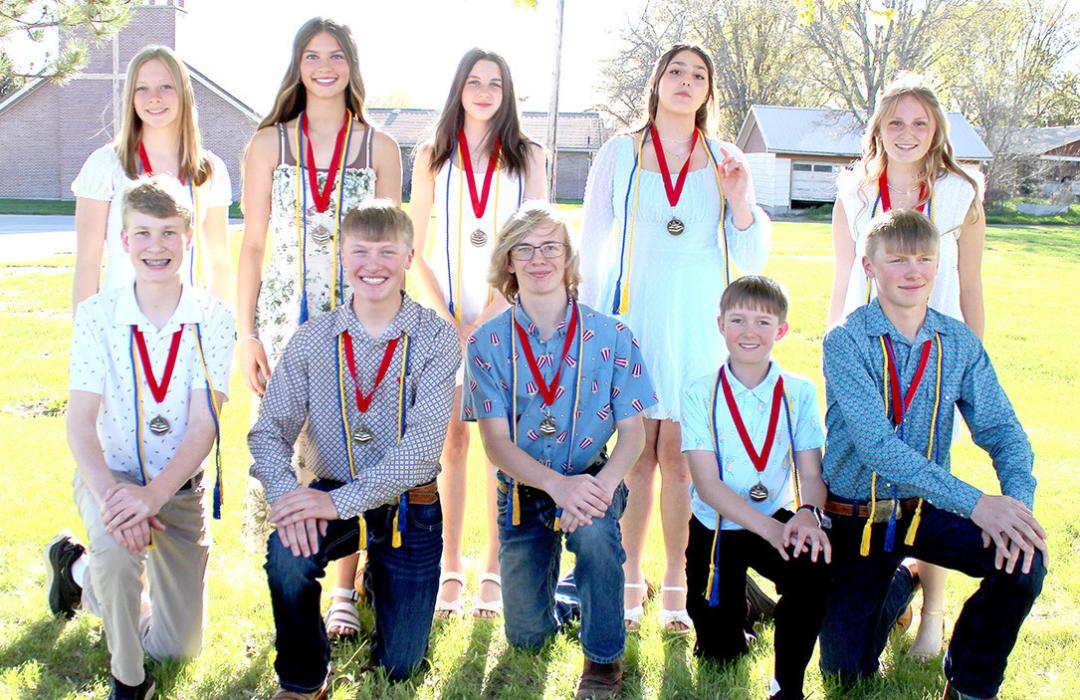 Gregory graduated 23 eighth graders on Tues., May 7