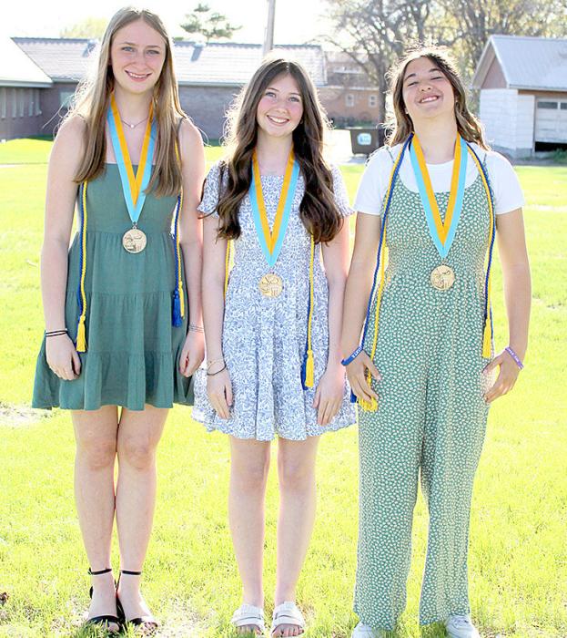 Gregory graduated 23 eighth graders on Tues., May 7