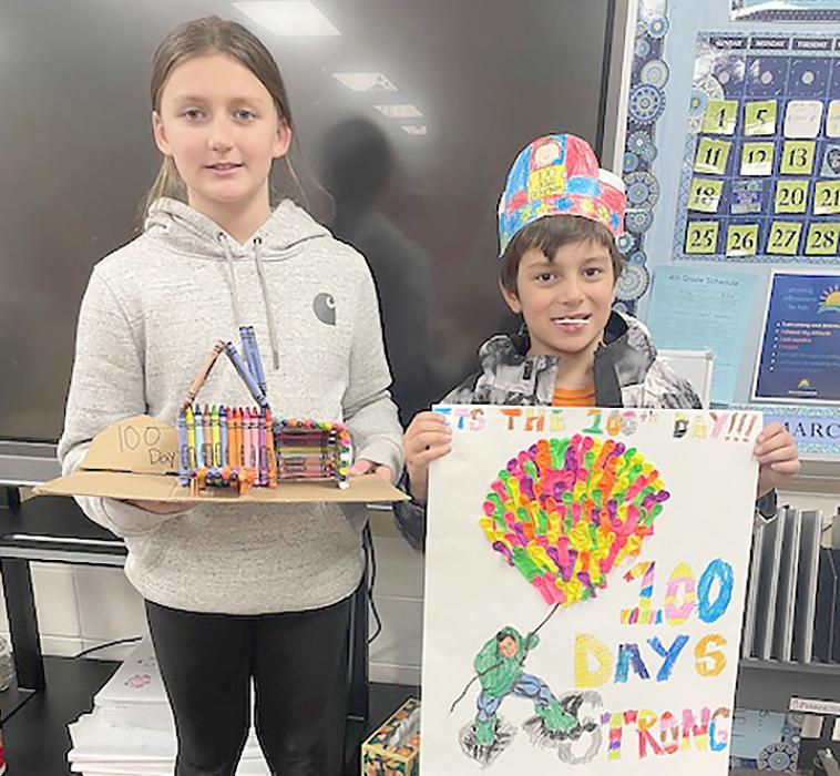 Gregory Elementary students celebrate 100 Days in school