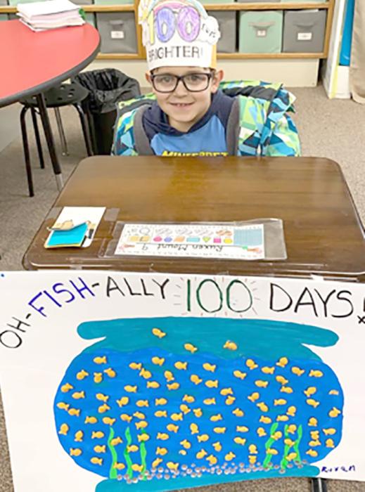 Gregory Elementary students celebrate 100 Days in school