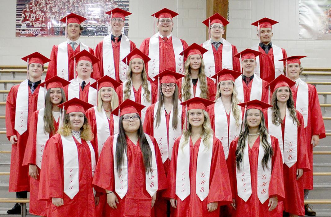 Twenty seniors awarded diplomas at GHS graduation