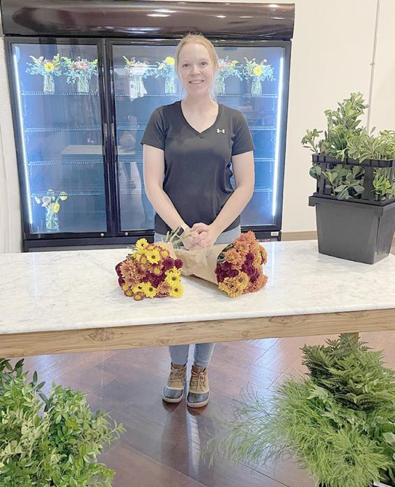 Vanessa Goodell recently opened her newest location of Fresh Flower Studio in the back room of Dayspring Coffee Co.