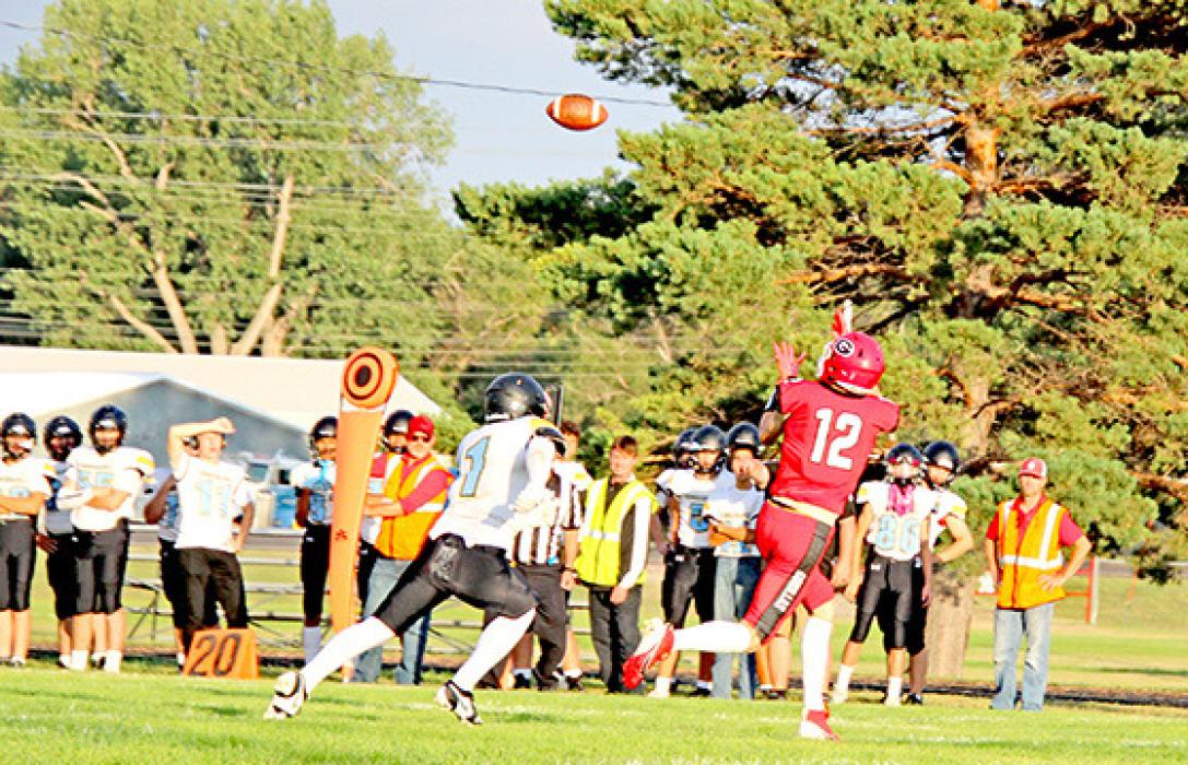 Colt Keiser makes a clean catch on Friday night against TDA-AC/DC.