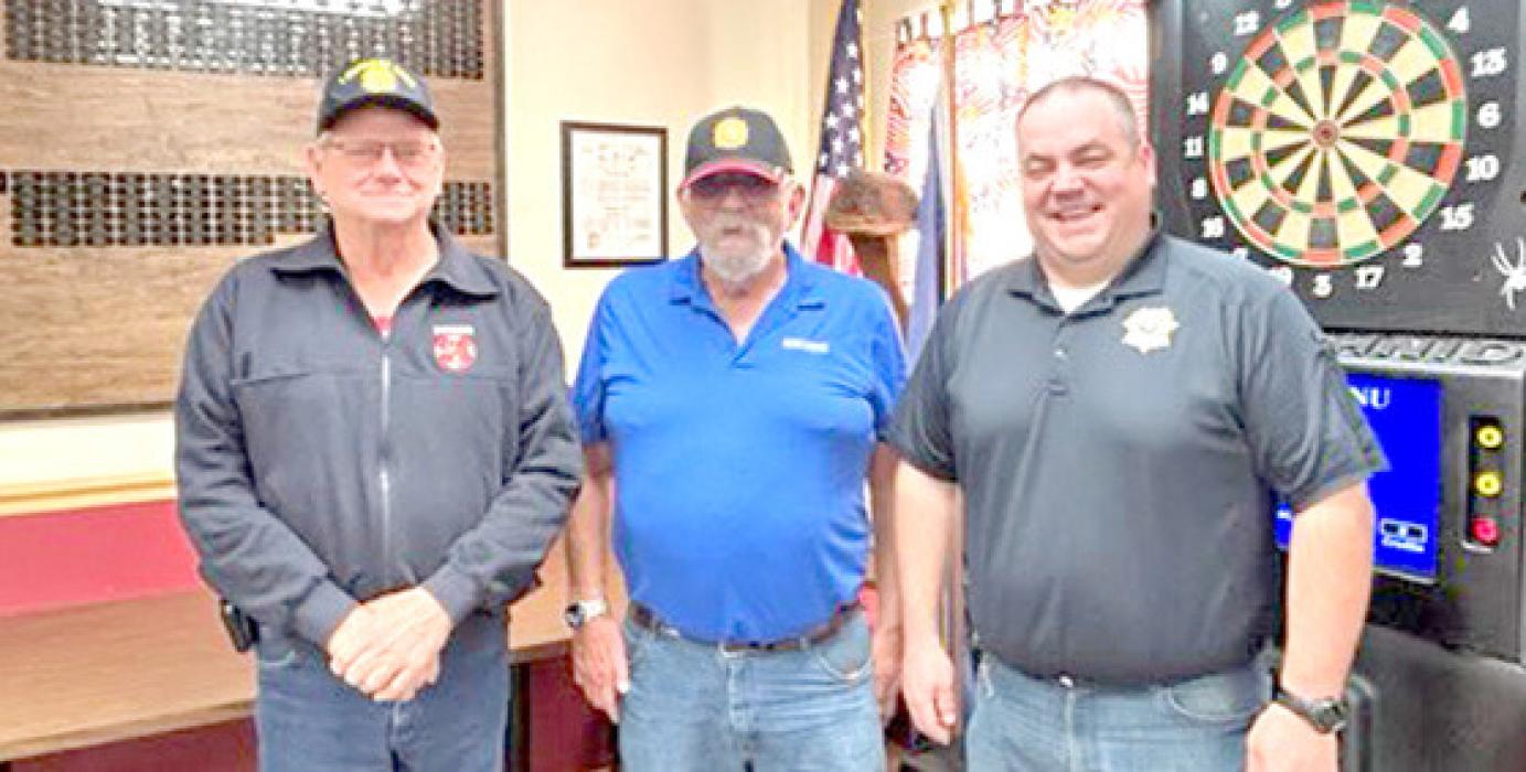Pictured left to right, David Green, Denny Pense, and Mark Green who were all honored on Sunday, May 3, 2026.
