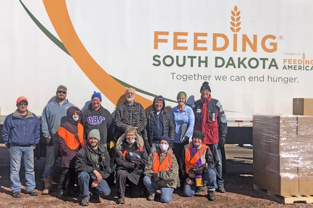 Feeding South Dakota truck