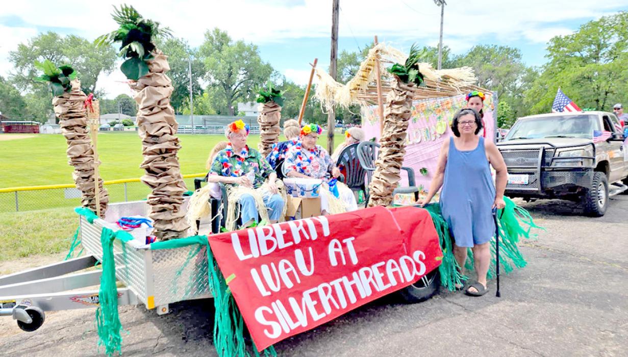 Silver Threads won the organization division with their Liberty Luau float.