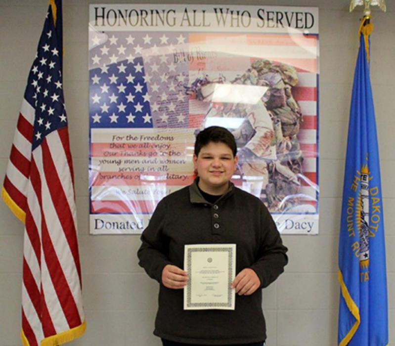 Gregory students win American Legion Essay contest at local and district levels