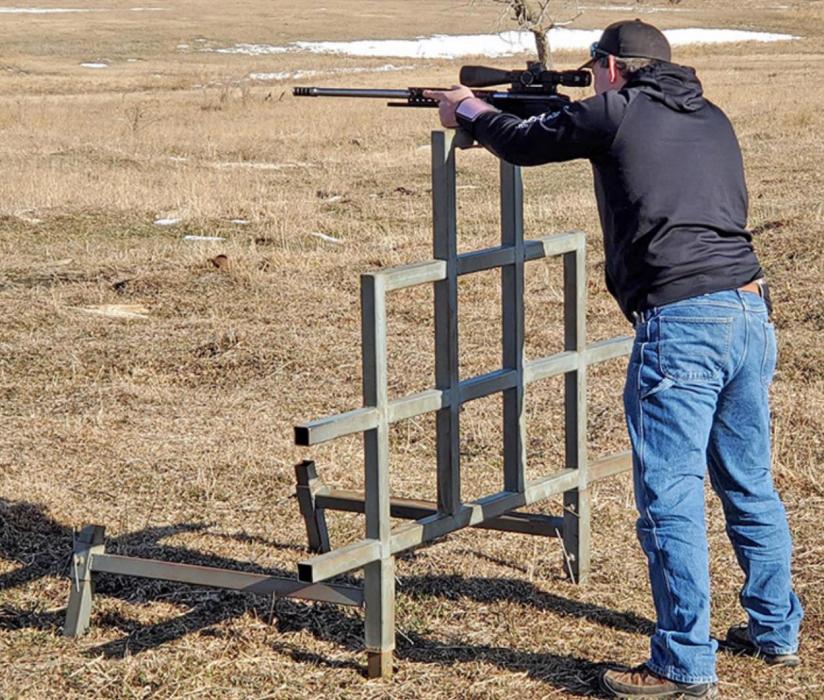 Each of the ten stations at the Buffalo Butte Shoot had different requirements. This one required the shooter to maintain a prone position while shooting different targets. The targets ranged in distance from 430 yards to 1302 yards.