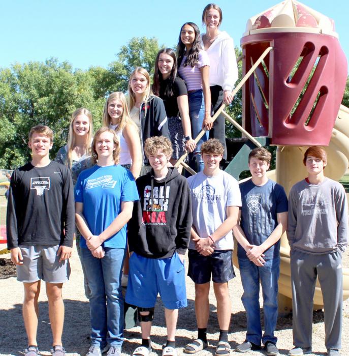 The GHS homecoming candidates were chosen last week. King candidates are l to r: Coy Determan, Christian Spann, Ryan Lustgraaf, Carson Klundt, Daniel Ziady and Zach Eklund. Queen candidates from bottom to top include: Brooklynn Kenzy, Gracie Kenzy, Kodi Timanus, Anna Dargatz, Sierra Rencountre and Emma Thomas. The king and queen will be crowned on Monday, October 4, 2021 at coronation.