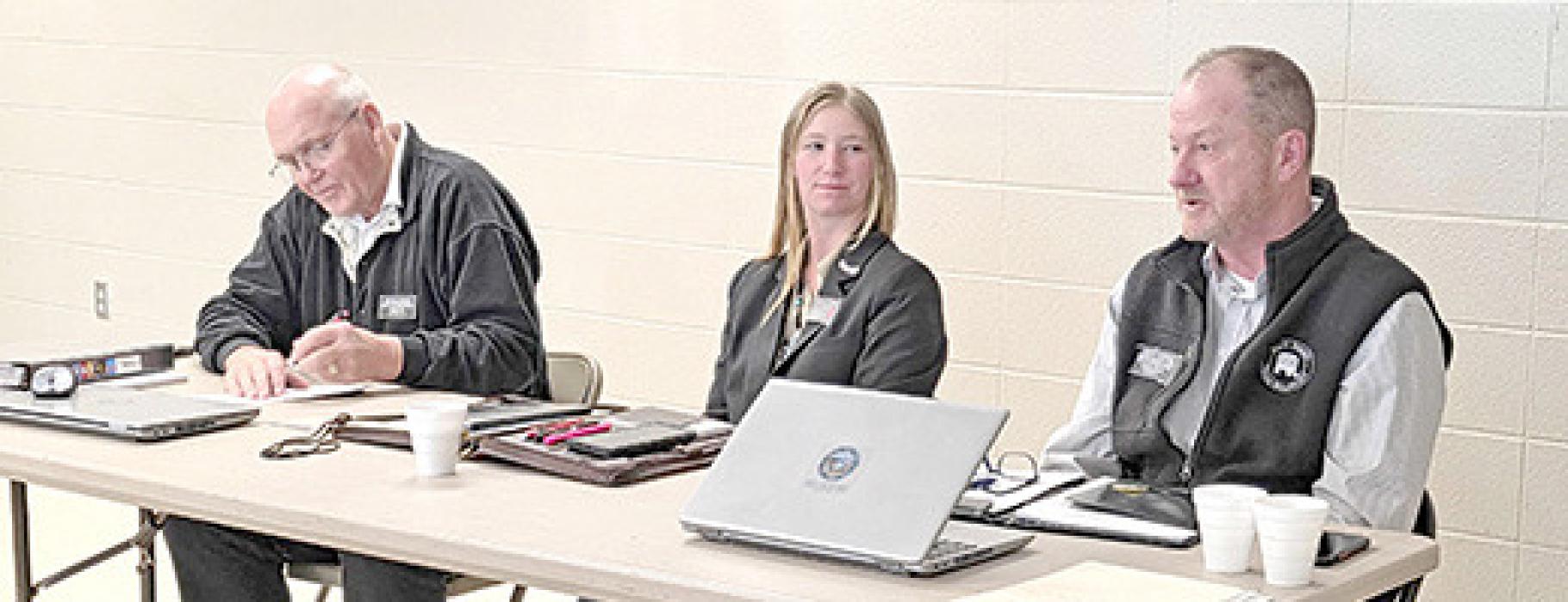 Rep. Jim Halverson, Senator Mykala Voita, and Rep. Marty Overweg.