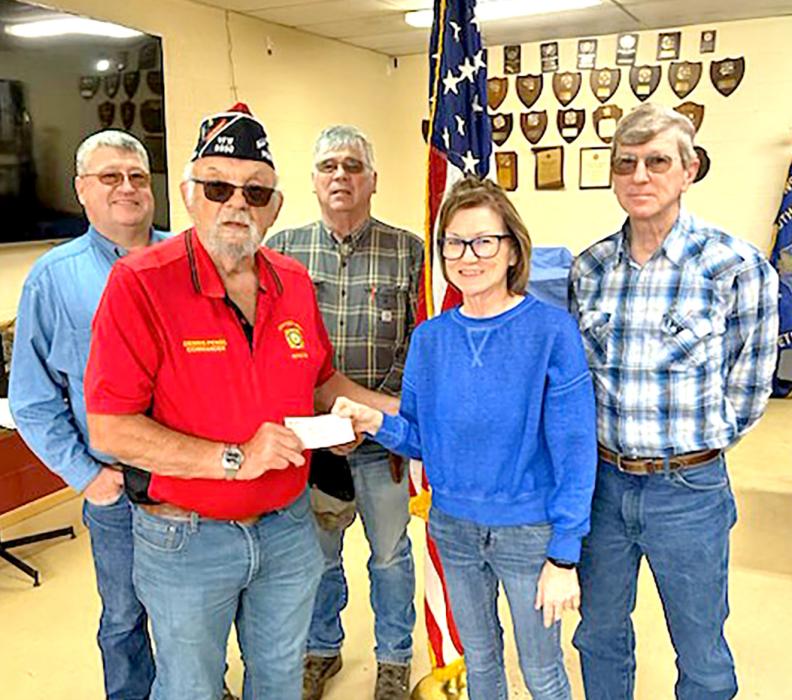Pictured back row, l to r: Bryon, Doug, and Roger Frank. Front row, l to r: Dennis Pense and Lisa Schmitz.