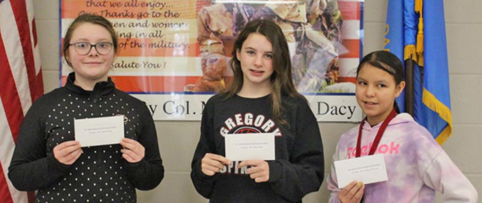 Gregory American Legion hosts essay contest