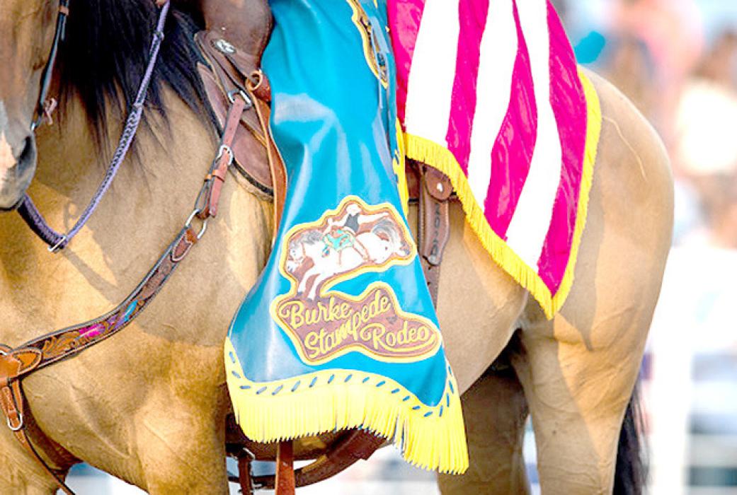 A picture is worth a thousand words. Rodeo chaps at the legendary Burke Stampede Rodeo.