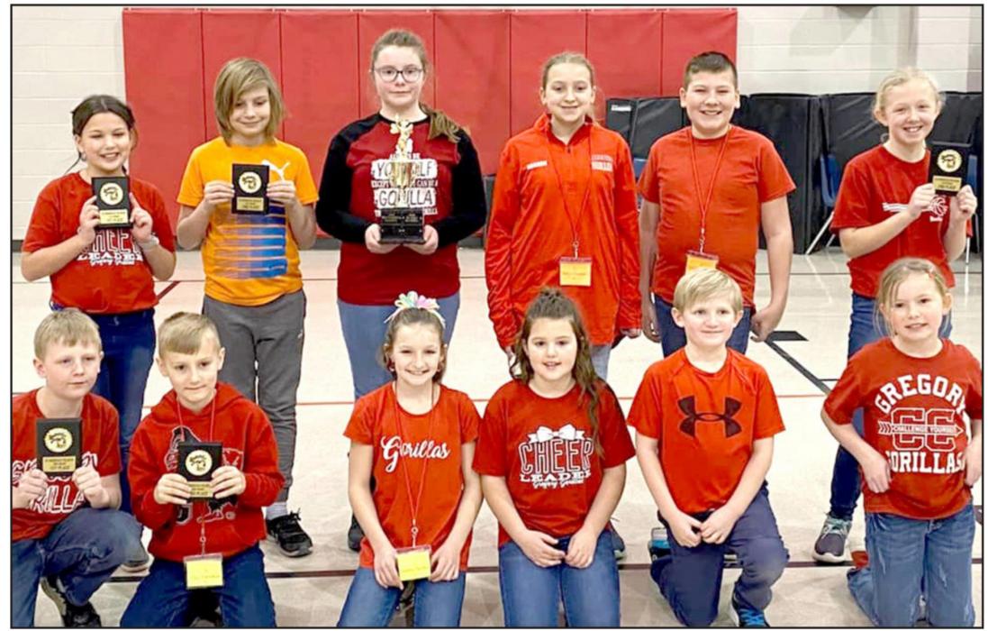 Gregory elementary students win overall spelling bee championship