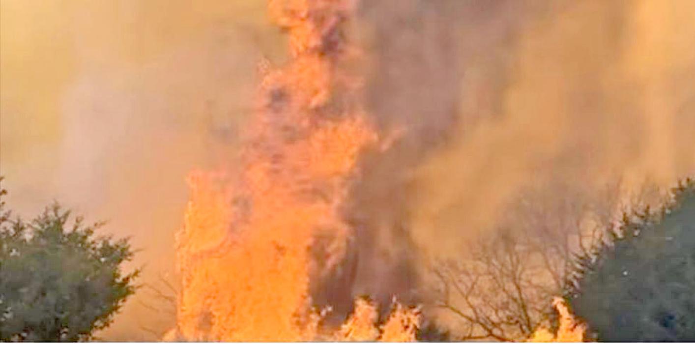 The Morrill Fire has burned over a half million acres in Nebraska’s panhandle. (Photo from The Twister Facebook page)