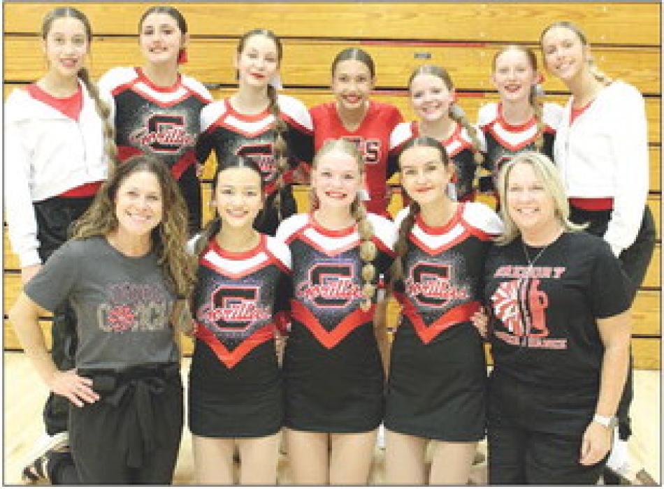 With a first place in pom and a first place in hip hop, the dance team won first place overall in the dance category at the Wagner Invite. (Photo courtesy of Sara Anderson)