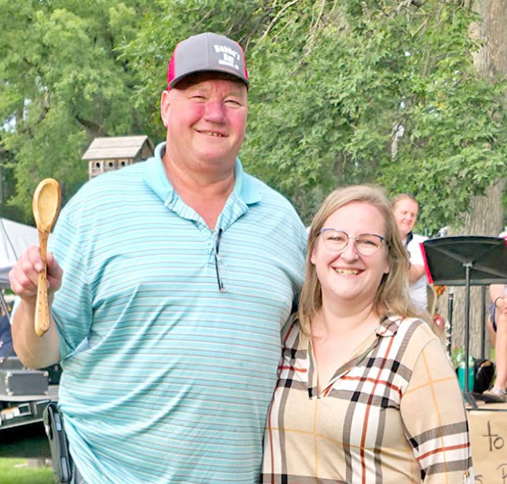 Bryan Nelson of Gregory Lanes won the runner-up spoon with his cabbage roll soup.