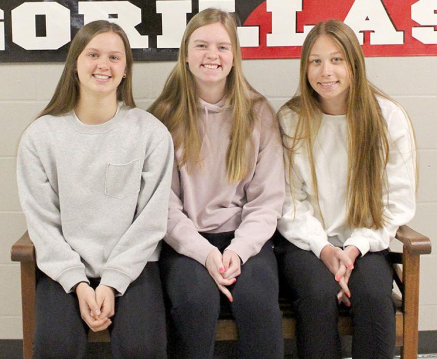 All-conference selections have been announced, and three Lady Gorillas were on the lists. Jessy Jo VanDerWerff (left) and Cassidy Keiser (right) were named to the SESD allconference team. VanDerWerff, Keiser, and Mya Determan were selected to the SCC all-conference team.